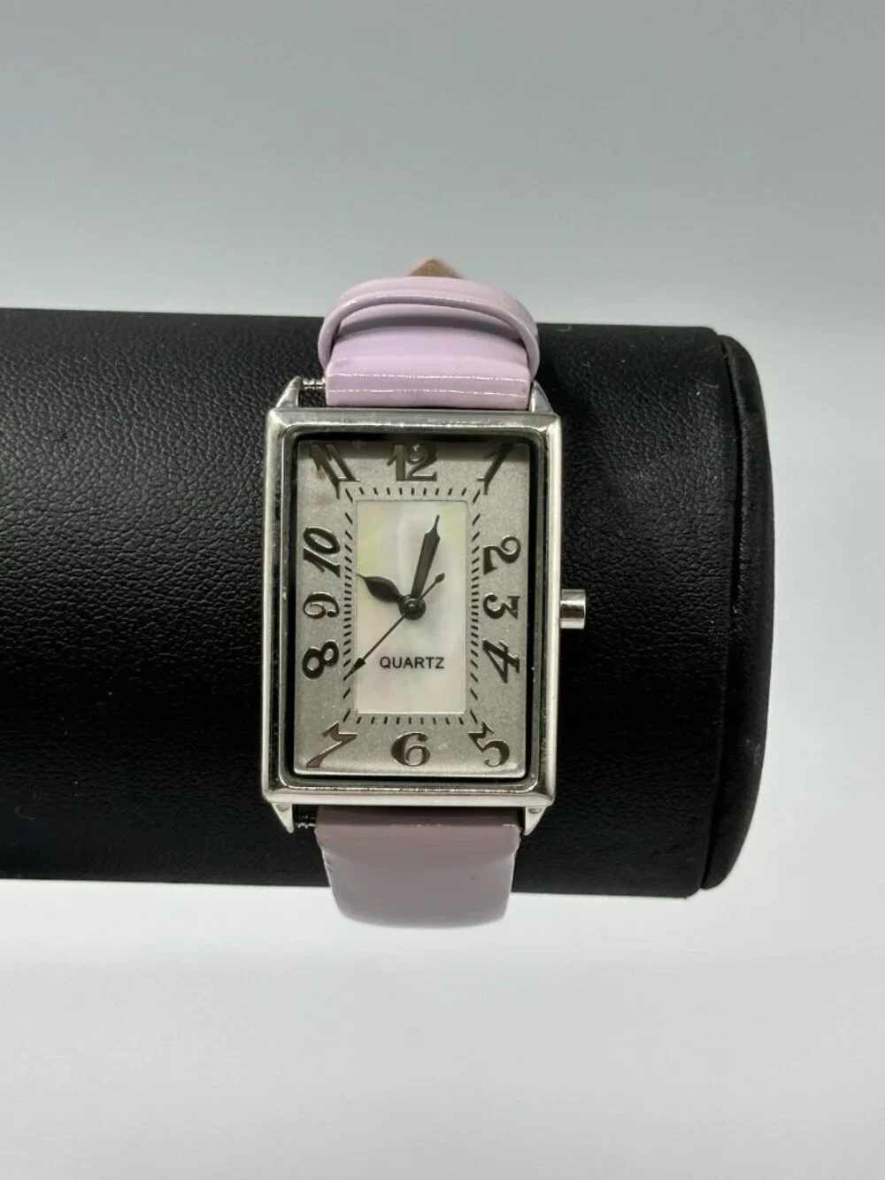 J. Jill Watch Women Silver Tone Purple Patent Leather Band New Battery 9
